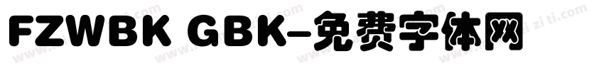 FZWBK GBK字体转换